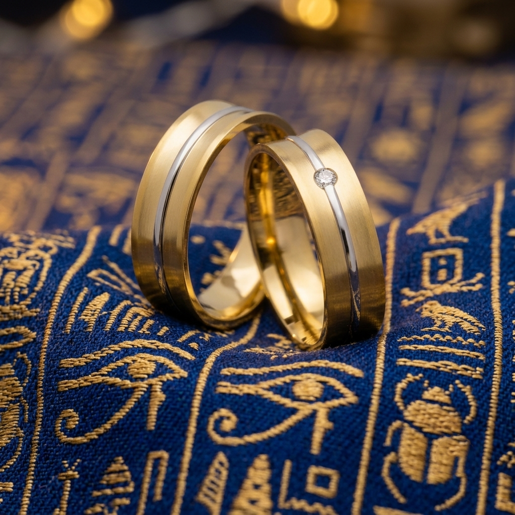 Par de Alianças de Eltz : Bodas de Prata: Ouro 18k 750 - Imagem 3