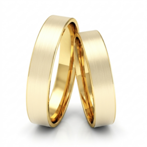 Par de Alianças Fosca Saray: Ouro 18k 750
